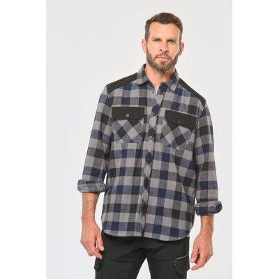 Men’s checked shirt with pockets